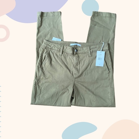 Sam Edelman Morrisson Trouser in Olive Size 6/28 Cotton - Picture 2 of 11